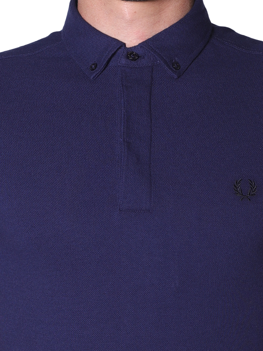 blue fred perry polo